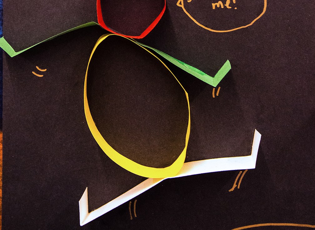 3rd Grade – 2-D and 3-D designs à la Keith&nbsp;Haring