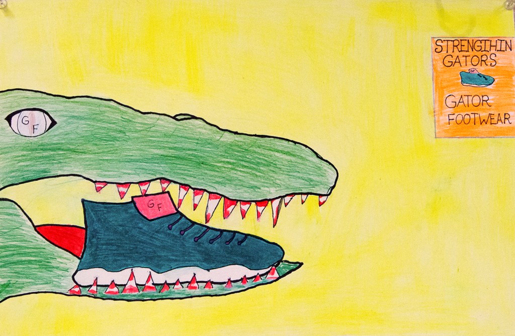 5th grade student group ad for sneakers