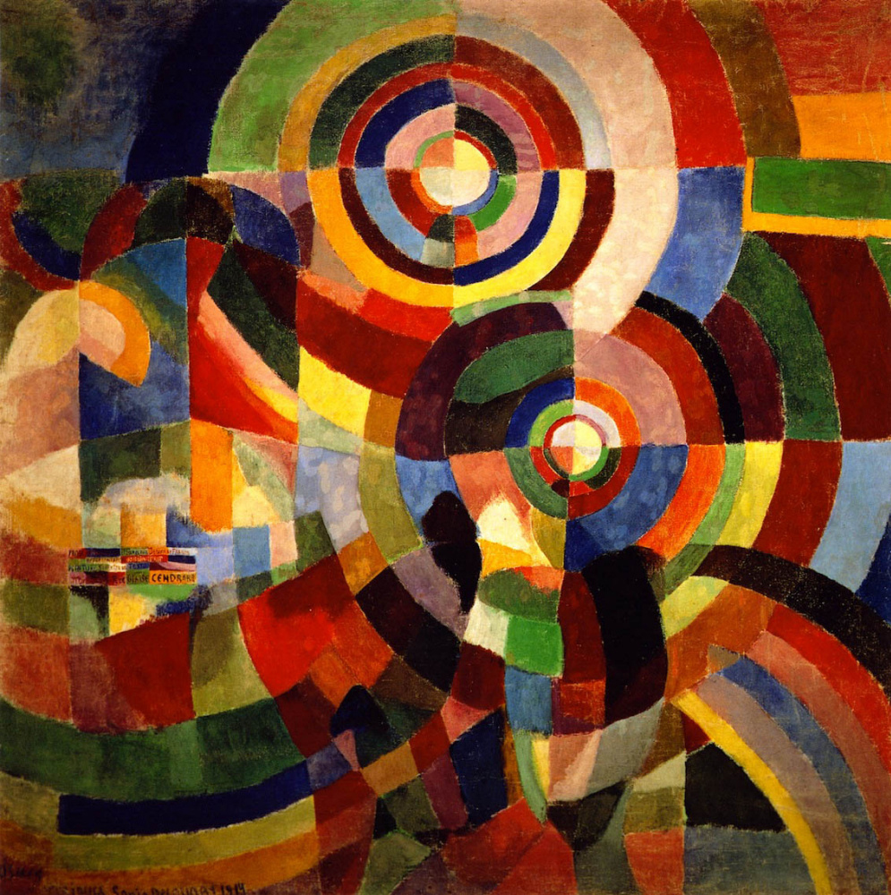 Sonia Delaunay's painting from 1914, "Electric Prism"