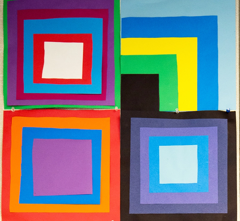 1st Grade – Josef Albers’ Homage to the Square