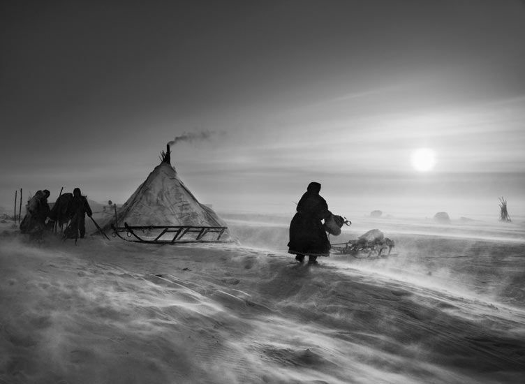 ‘North of the Ob River, about 100 kilometers inside the Yamal peninsula, Siberia’ (2011) © Sebastião Salgado