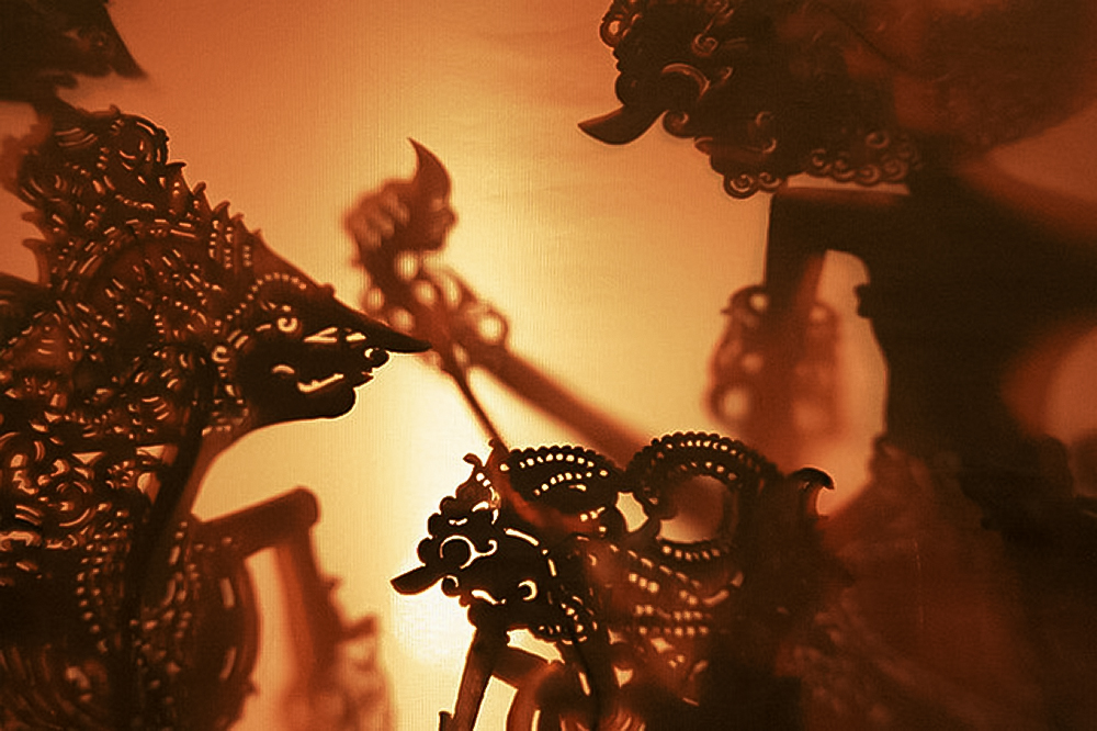A photographic example of Wayang Kulit, the fascinating shadow puppet theater of Indonesia