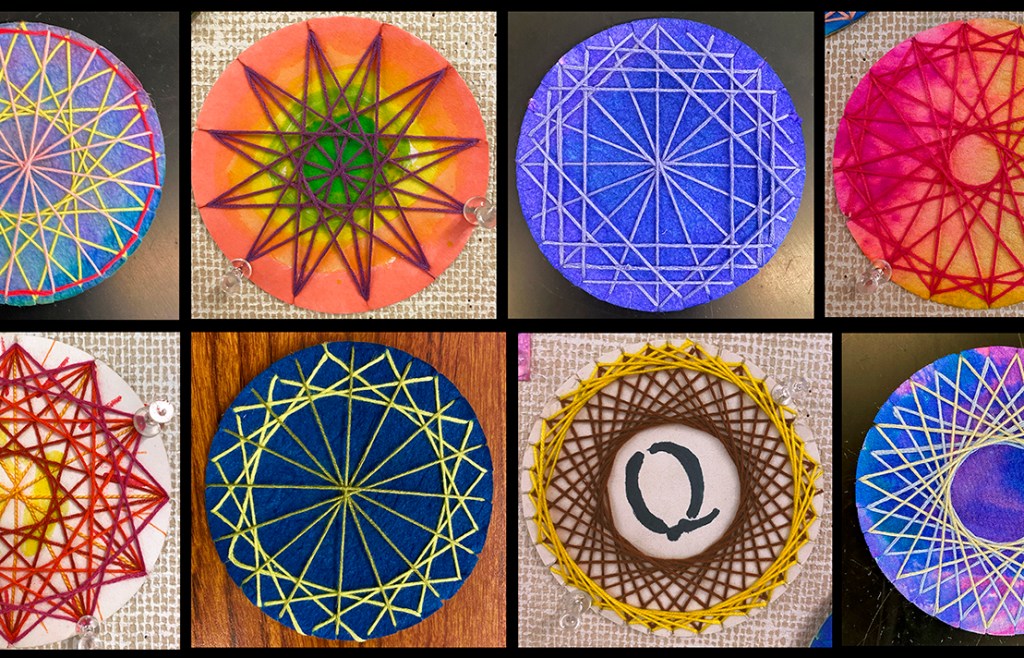 4th Grade – Geometric String Designs – In the K-8 Art Studio with Anita ...