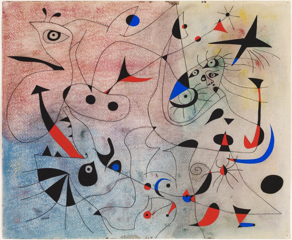 A painting titled La estrella matinal, by Joan Miró, 1940