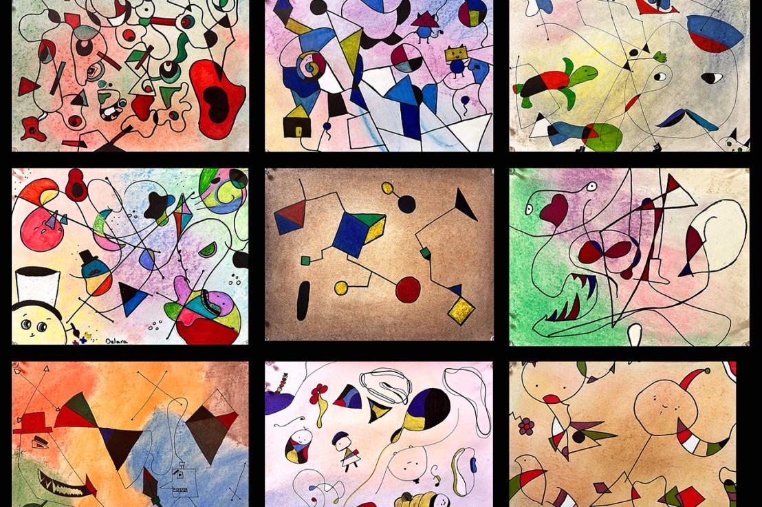 6th grade – Designs inspired by Joan&nbsp;Miró