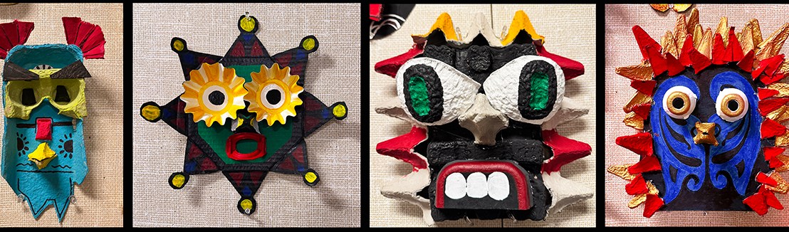 6th Grade – Masks inspired by traditional masks of the Pacific&nbsp;Northwest