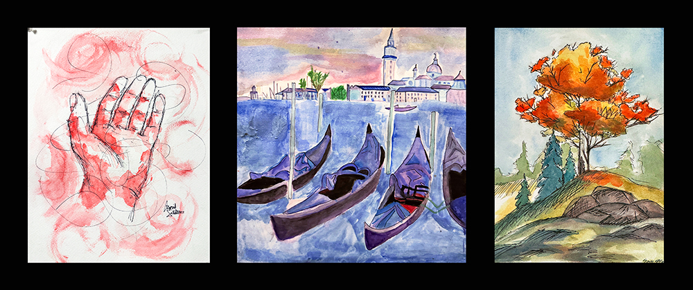 8th grade – watercolor & mixed&nbsp;media