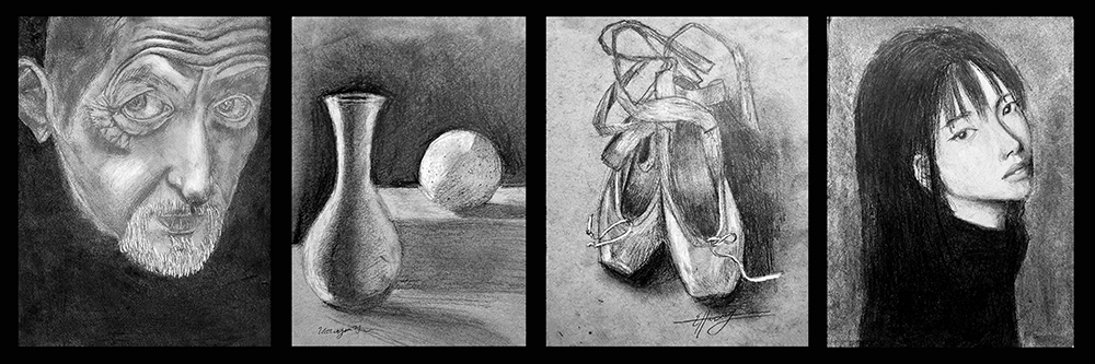 8th Grade – Chiaroscuro Drawing with CJ&nbsp;Hendry